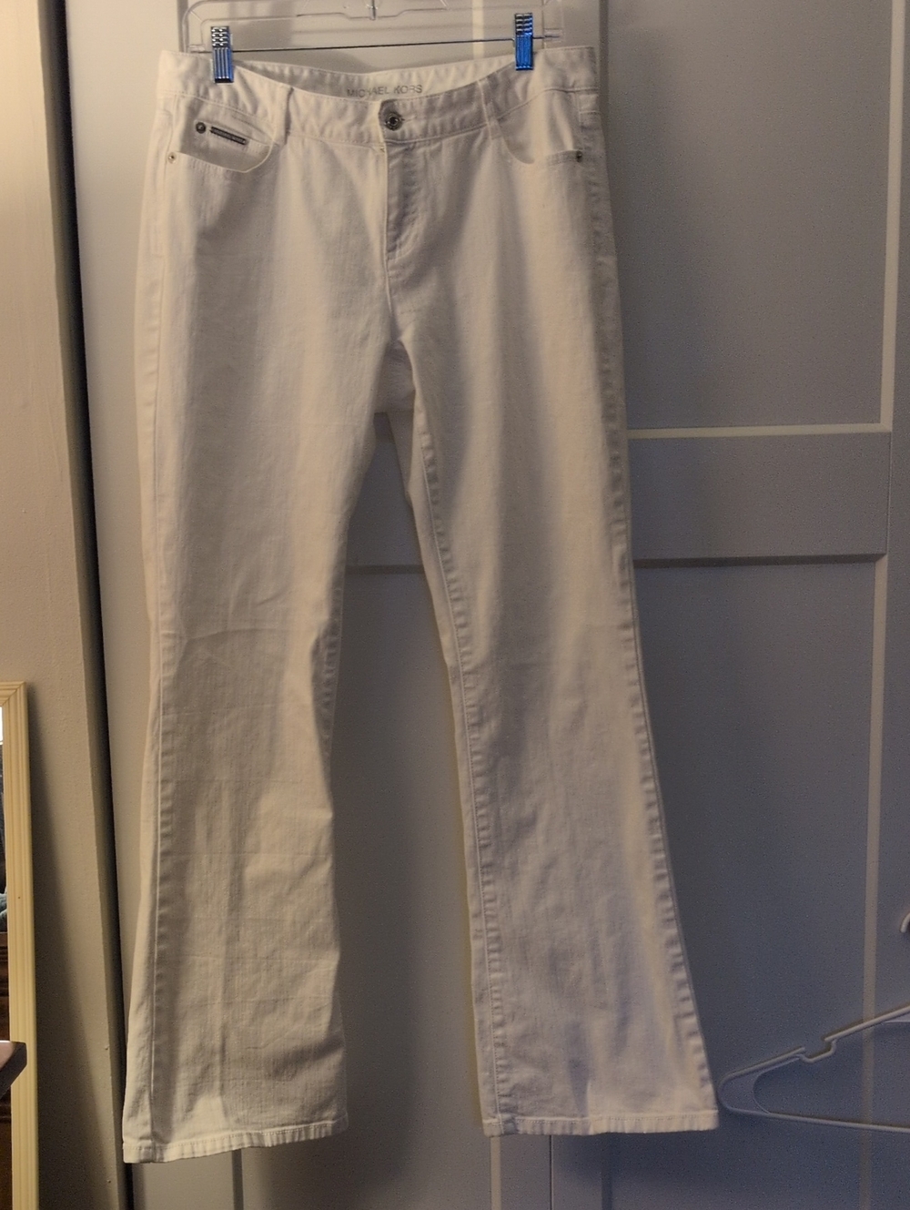 Michael Kors White Flare Jeans